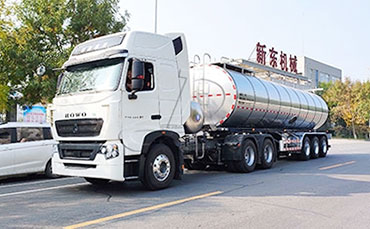 宁夏物流公司拟在我司订购一批鲜奶运输半挂车